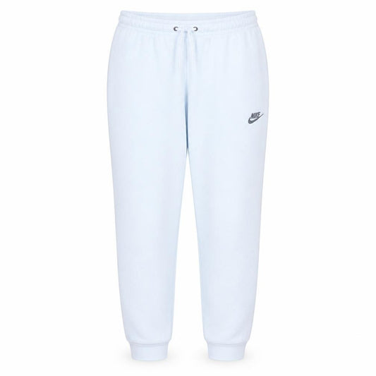 Nike Women's White L Fleece Tapered Sweatpants with Logo