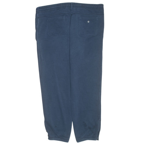 Nike Men's Blue Cotton Blend Lounge Sweatpants L Drawstring Relaxed Fit