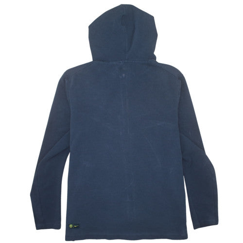Nike Men’s Blue Full Zip Hoodie L Logo Fleece Sportswear