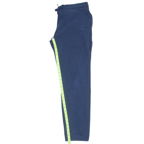 Lacoste Mens Blue Fleece Sweatpants M Drawstring Elastic Waist Trousers