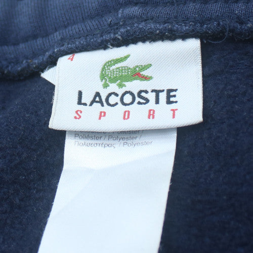 Lacoste Mens Blue Fleece Sweatpants M Drawstring Elastic Waist Trousers