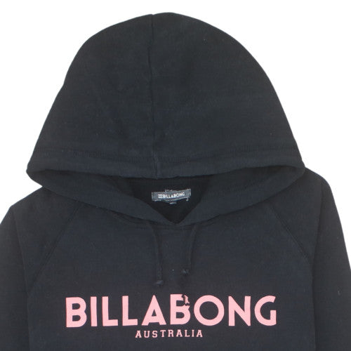 Billabong Girls Black Pullover Hoodie Size 14 Years Logo Fleece Sweatshirt