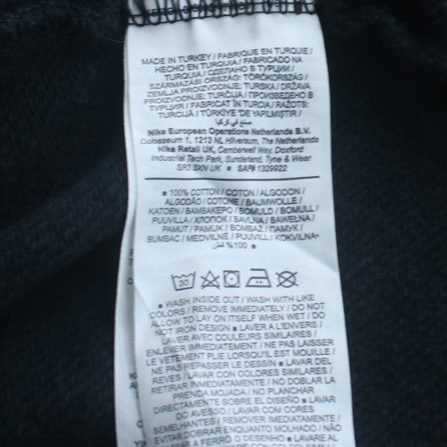Nike Men's Black Roll Neck Cotton Sweatshirt Small