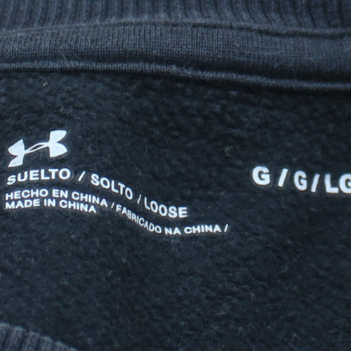 Under Armour Mens Black Large Pullover Crew Neck Sweatshirt
