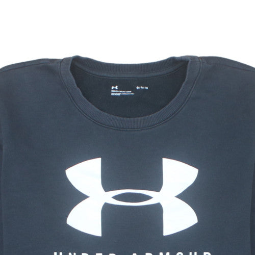 Under Armour Mens Black Large Pullover Crew Neck Sweatshirt
