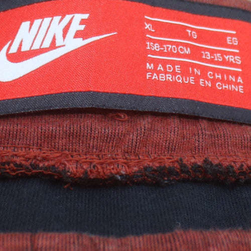 Nike Boys Red Jogger Trousers XL Fleece Sweatpants Activewear