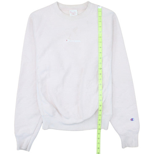 Champion Womens Beige Reverse Weave Crew Neck Sweatshirt XS