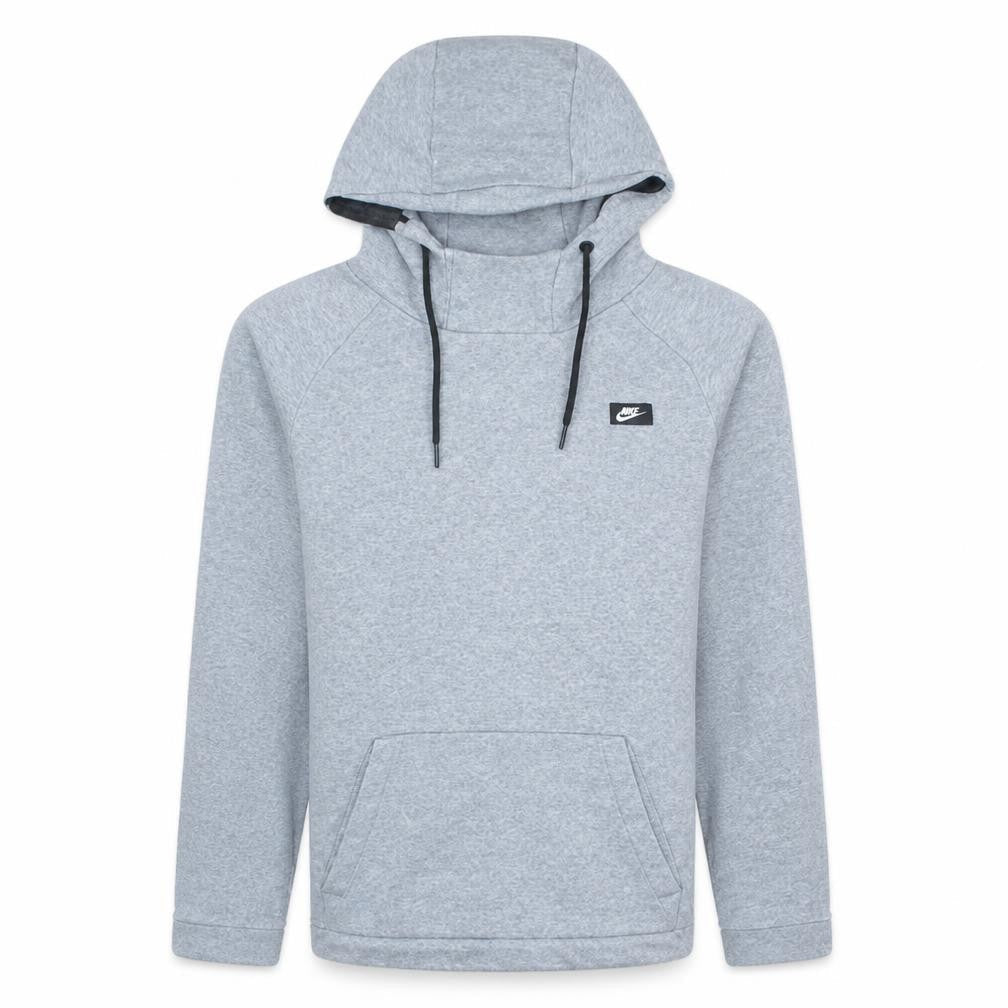 Nike Men's Grey Pullover Hoodie Small Regular Fit Logo Sweatshirt