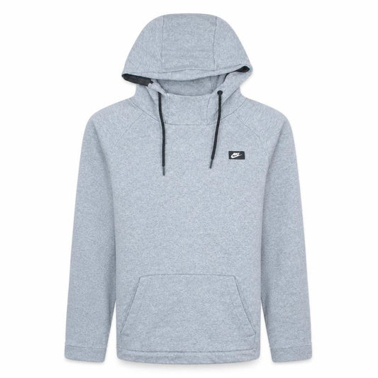 Nike Men's Grey Pullover Hoodie Small Regular Fit Logo Sweatshirt