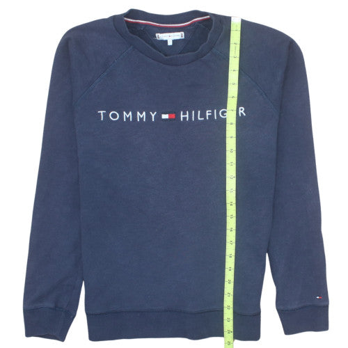 Tommy Hilfiger Men’s Blue Crew Neck Pullover Sweatshirt S