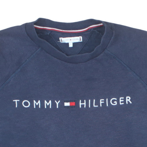 Tommy Hilfiger Men’s Blue Crew Neck Pullover Sweatshirt S