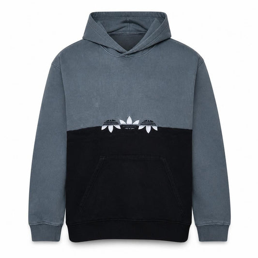 adidas Mens Grey Pullover Hoodie L Regular Fit Fleece