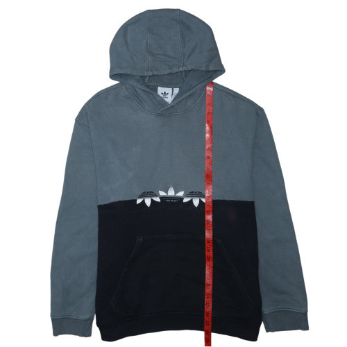 adidas Mens Grey Pullover Hoodie L Regular Fit Fleece