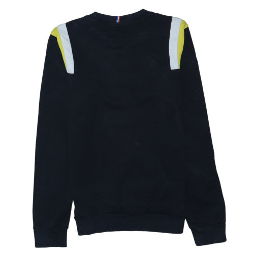 Le Coq Sportif Men Black Sweatshirt Small Crew Neck F1 Team Pullover