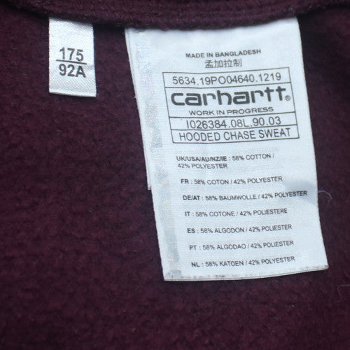 Carhartt Mens Purple Pullover Hoodie M Regular Fit Fleece