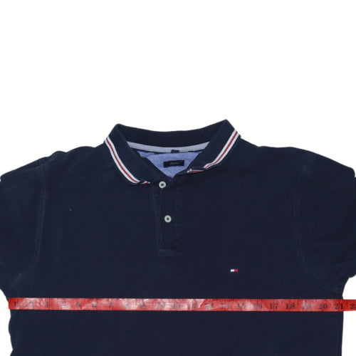 Tommy Hilfiger Men's Navy Blue Slim Fit Polo Shirt XL