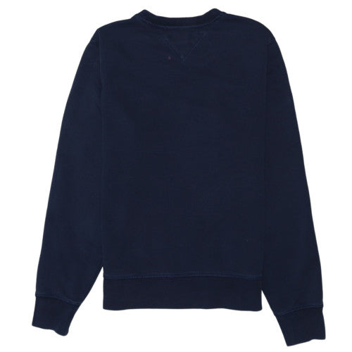 Tommy Hilfiger Men's Blue Logo Crew Neck Sweatshirt Size S