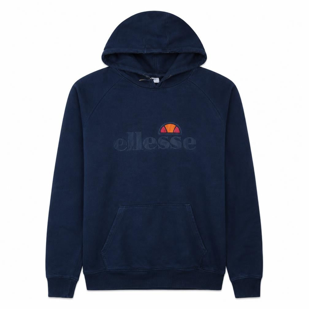 Ellesse Men's Blue Pullover Hoodie UK M Logo Graphic Cotton