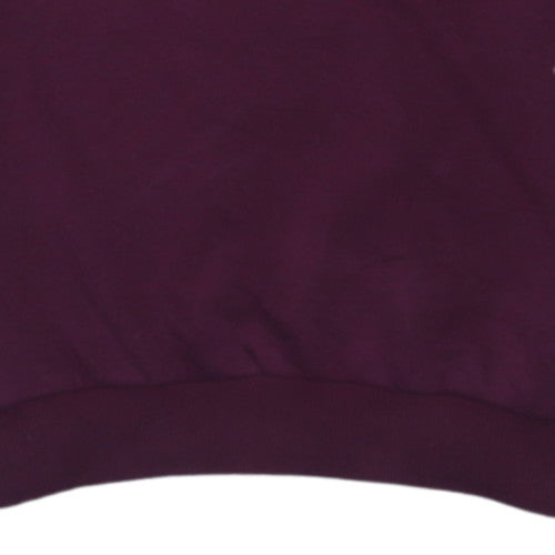 Puma Womens Burgundy Sweatshirt Size 10 Crew Neck Pullover