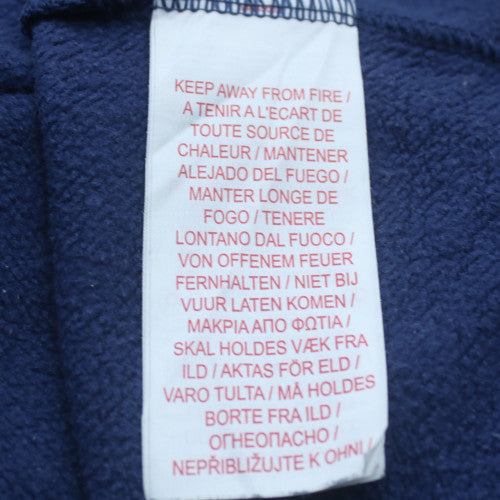 Nike Boys Blue Crew Neck Pullover Sweatshirt L 147-158cm Logo Print