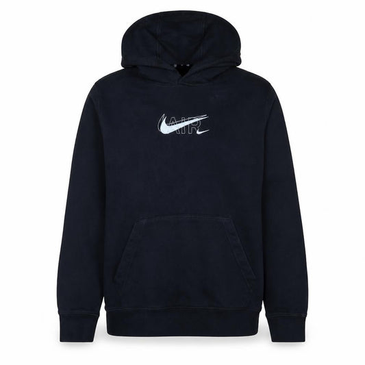 Nike Men's Black Pullover Hoodie L Logo Fleece Sportswear