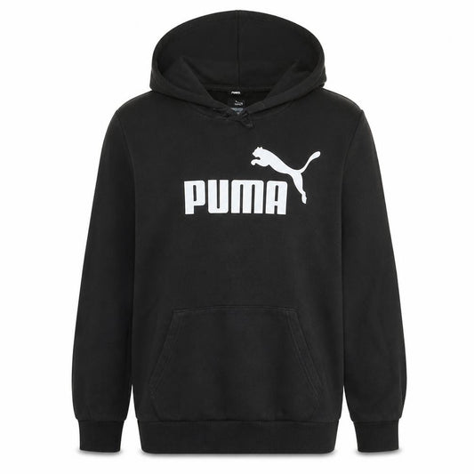 Puma Men's Black Pullover Hoodie L Regular Fit Fleece Sportswear