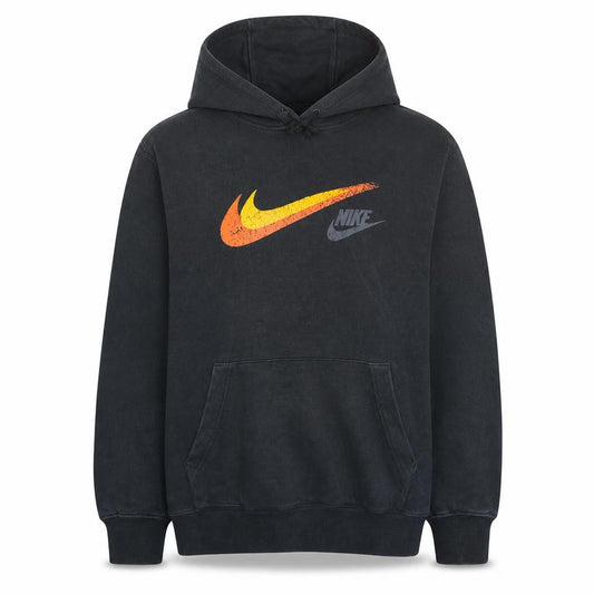 Nike Men's Black Pullover Hoodie M Logo Graphic Sportswear
