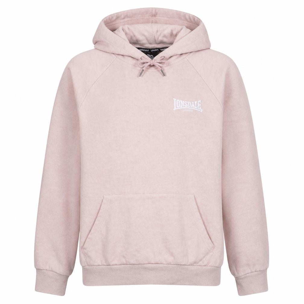 Lonsdale Women’s Pink Pullover Hoodie Size 12 Cotton Blend