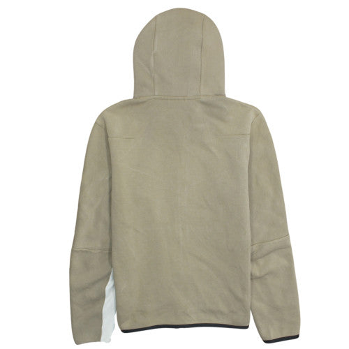 Nike Men's Beige Full Zip Hoodie Size S Cotton Casual Sportswear