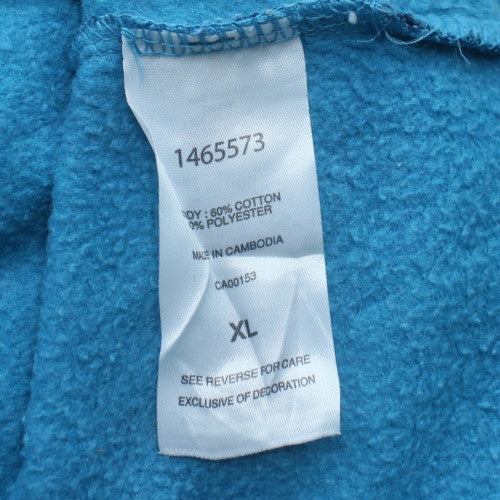 Champion Men's Blue Tie-Dye Pullover Hoodie XL Fleece