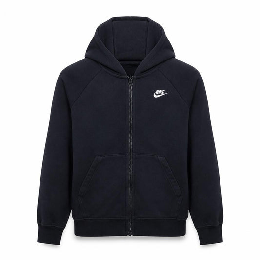 Nike Men's Black Full Zip Hoodie Size M Regular Fit Sportswear