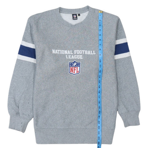 NFL Team Apparel Men's Grey M Pullover Crew Neck Sweatshirt