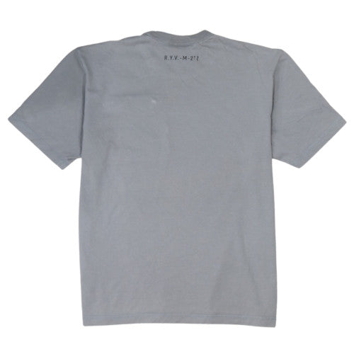 Adidas Men's Grey Crew Neck Cotton Zip Pocket T-Shirt Size M
