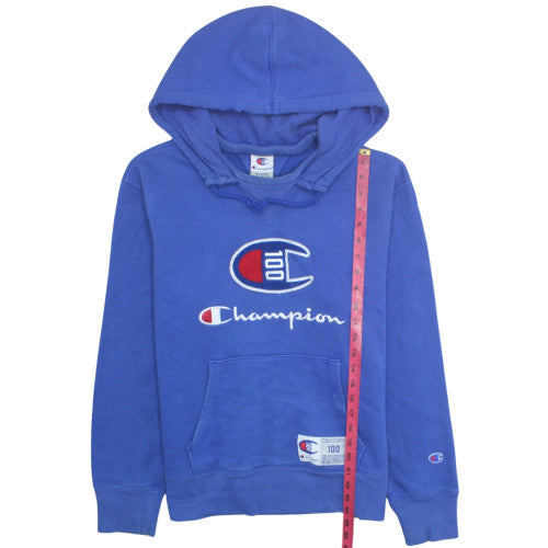 Champion Men's Blue Medium Pullover Hoodie Sweatshirt
