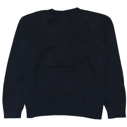 Nike Womens Black L Sweatshirt Crew Neck Pullover Cotton Blend