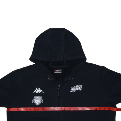 Kappa Men's Black XL Full Zip Hoodie London Lions Sportswear