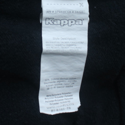 Kappa Men's Black XL Full Zip Hoodie London Lions Sportswear