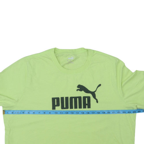 Puma Men's Green 2XL Crew Neck Short Sleeve Sports T-Shirt