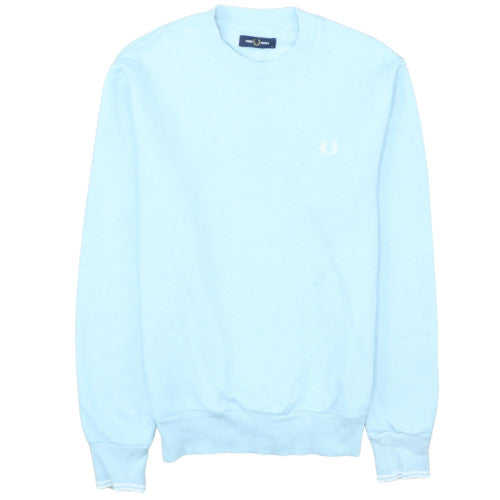 Fred Perry Men's Blue Crew Neck Cotton Sweatshirt M