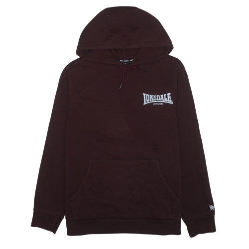 Lonsdale Mens Brown 3XL Pullover Hoodie with Logo Pocket