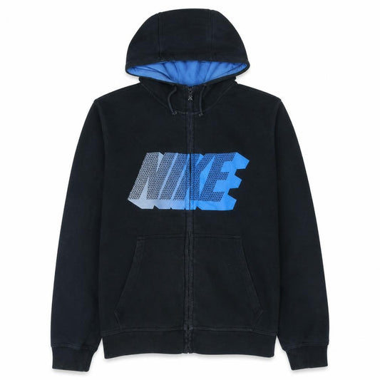 Nike Men's Black Full Zip Hoodie M Sports Fleece Lined