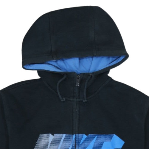 Nike Men's Black Full Zip Hoodie M Sports Fleece Lined