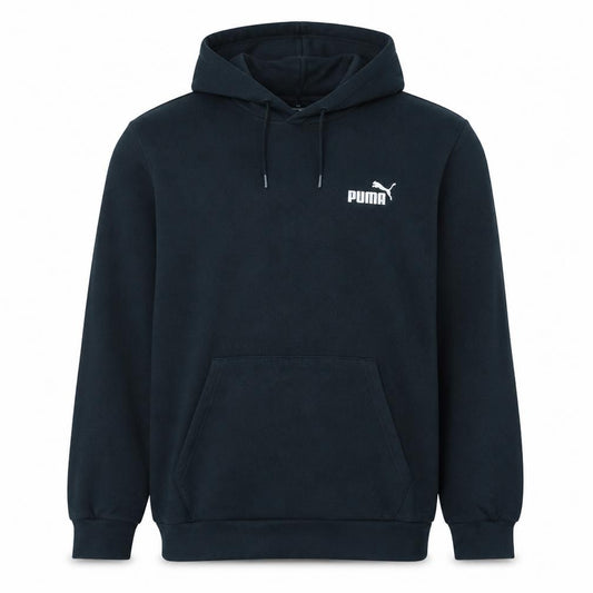 Puma Men's Black XL Pullover Hoodie Fleece Logo Sweatshirt