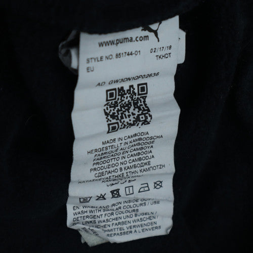 Puma Men's Black XL Pullover Hoodie Fleece Logo Sweatshirt