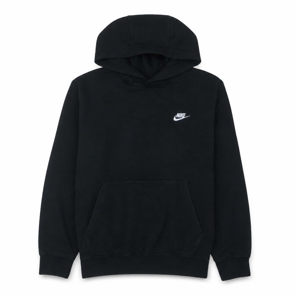 Nike Mens Black Pullover Hoodie M Regular Fit Fleece Sweatshirt