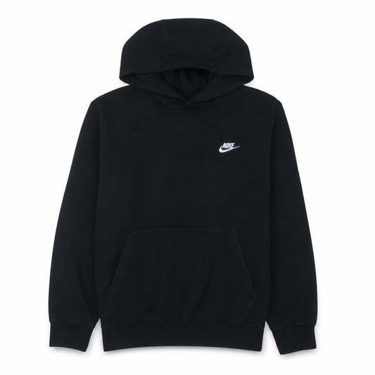 Nike Mens Black Pullover Hoodie M Regular Fit Fleece Sweatshirt