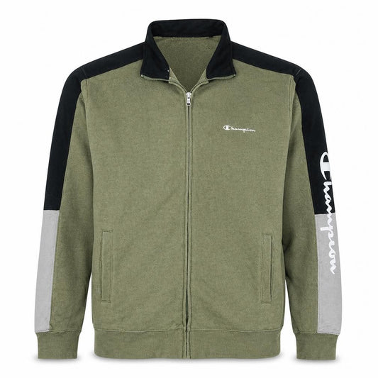 Champion Men's Green 2XL Full Zip Fleece Sweatshirt