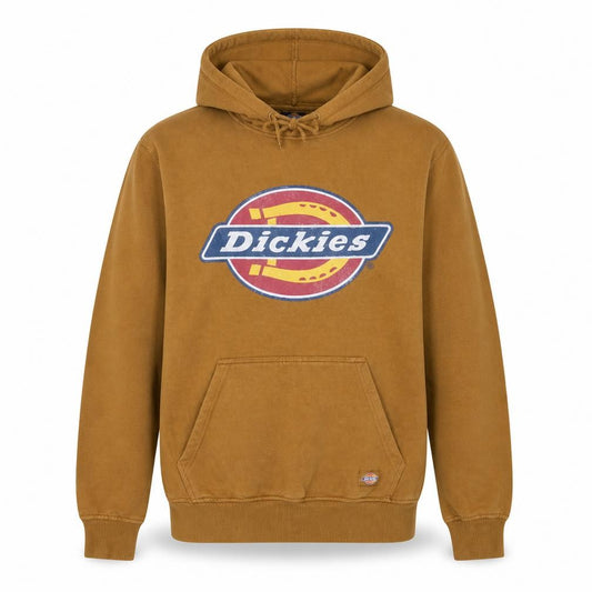 Dickies Men's Brown Pullover Hoodie Medium Fleece Graphic Logo