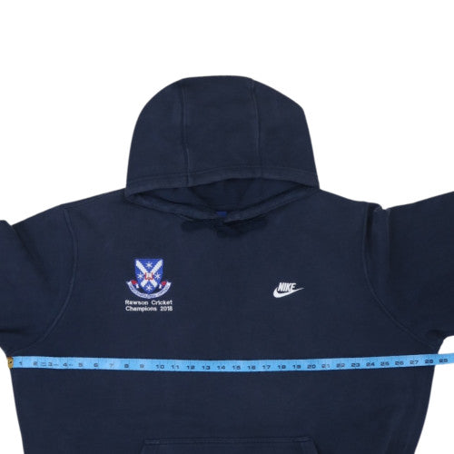 Nike Men's Blue 2XL Pullover Hoodie Embroidered Sportswear