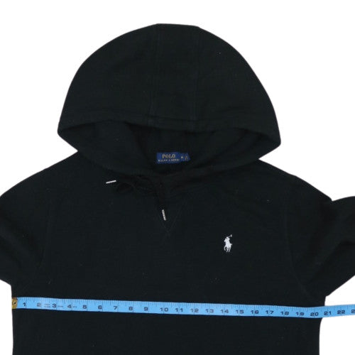 Polo Ralph Lauren Women's Black Pullover Hoodie Medium Cotton Blend